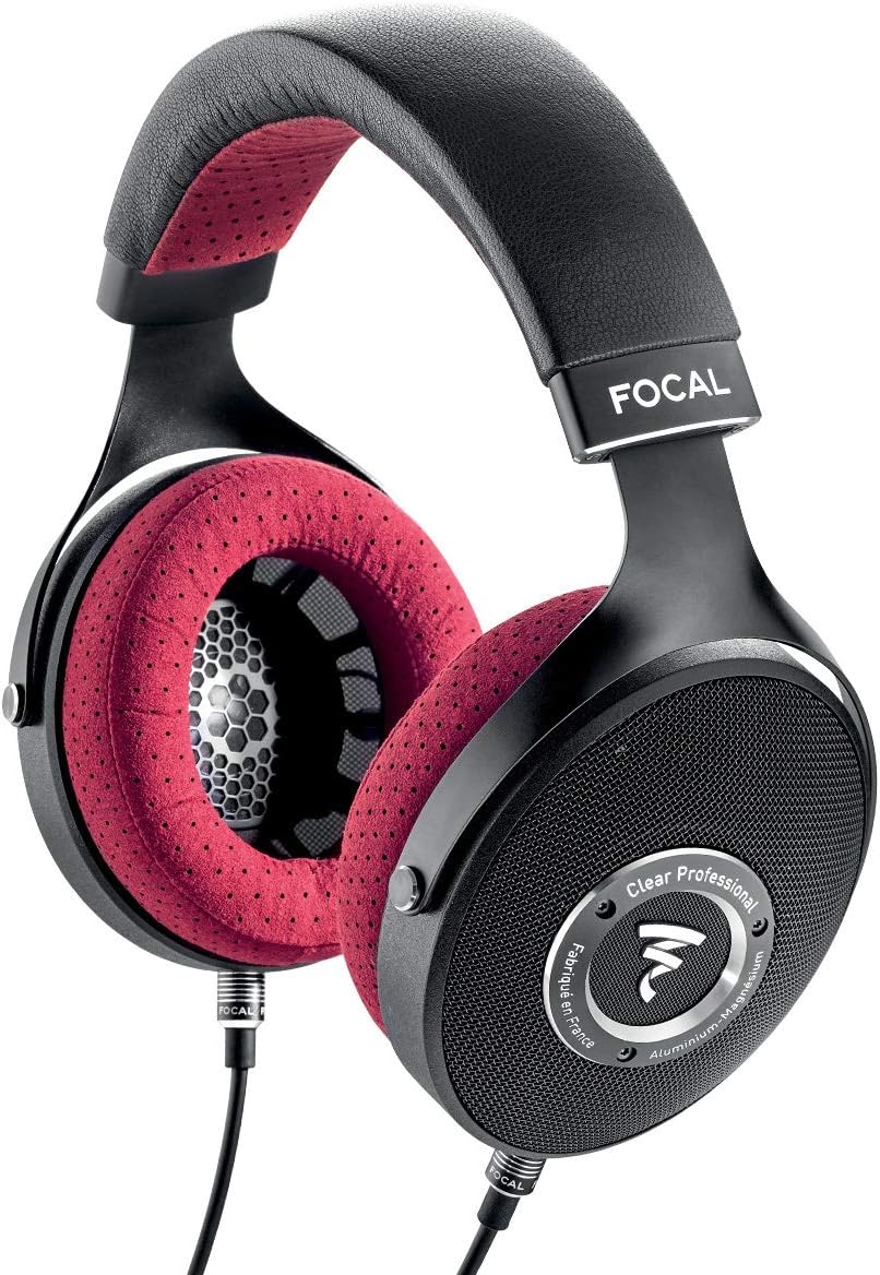 Focal CLEARPRO Clear Professional Open-Back Over-Ear Headphones, Red / Black (Like New)