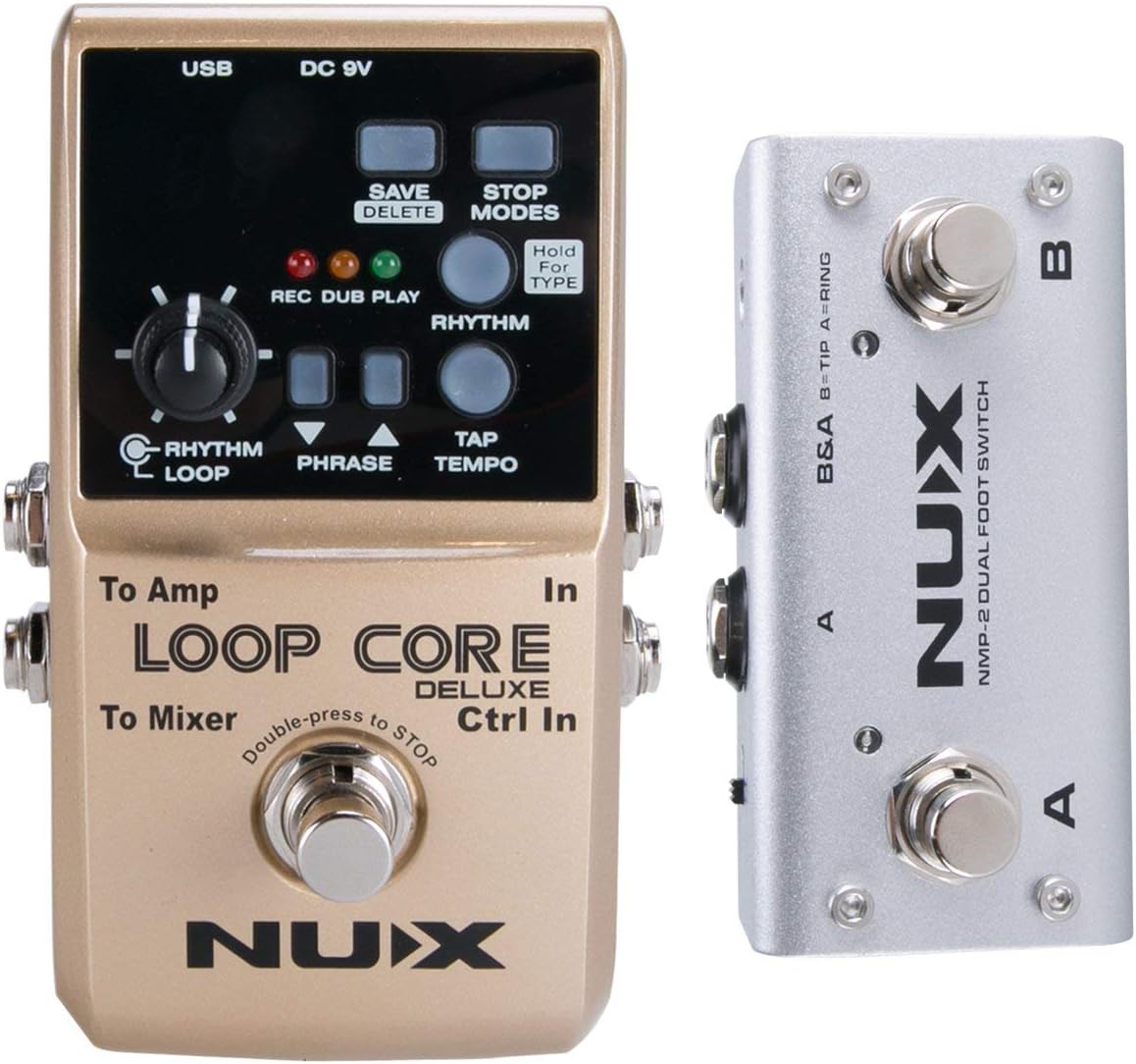NUX Loop Core Deluxe 24-Bit High-Resolution Audio 8 hour Loop Time Guitar Looper (Used)