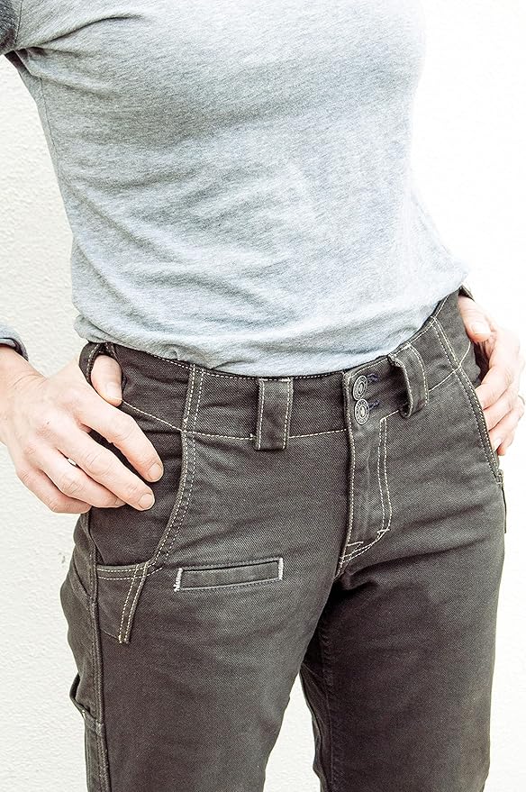 Dovetail Workwear Day Construct Cargo Pants for Women, Brown Canvas - Size 14 (Like New)