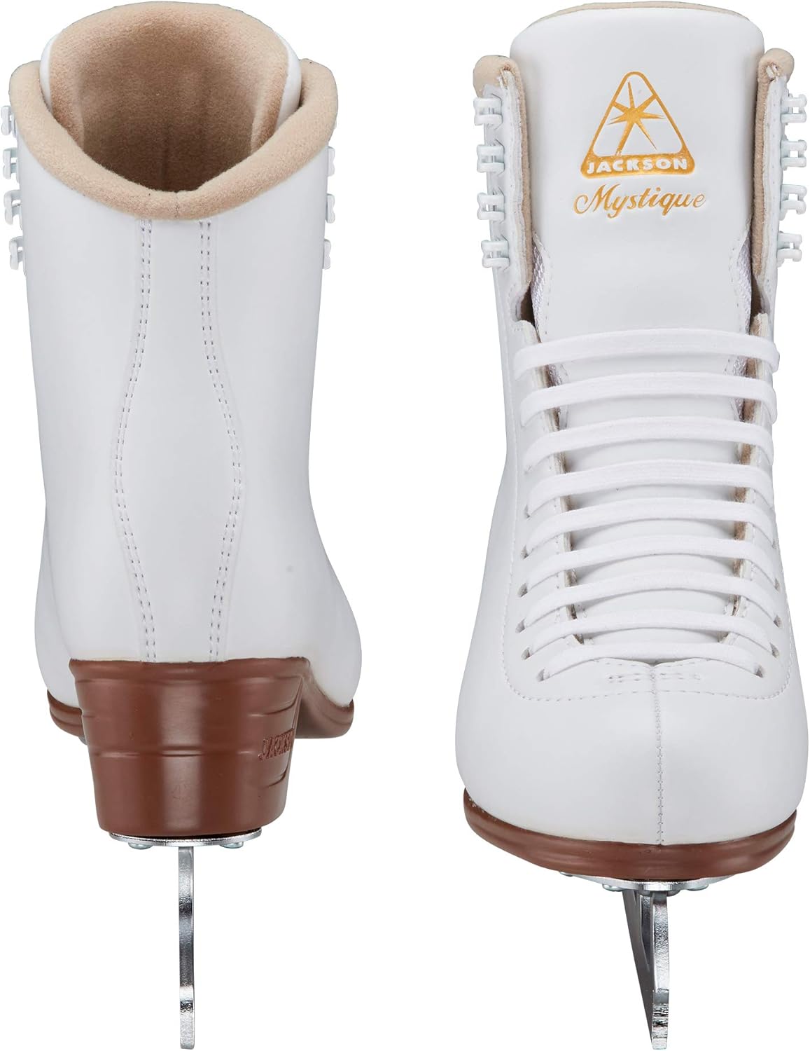Jackson Ultima JS1490 Mystique Womens Figure Ice Skates, Size Adult 5 - White (Like New, Damaged Retail Box)