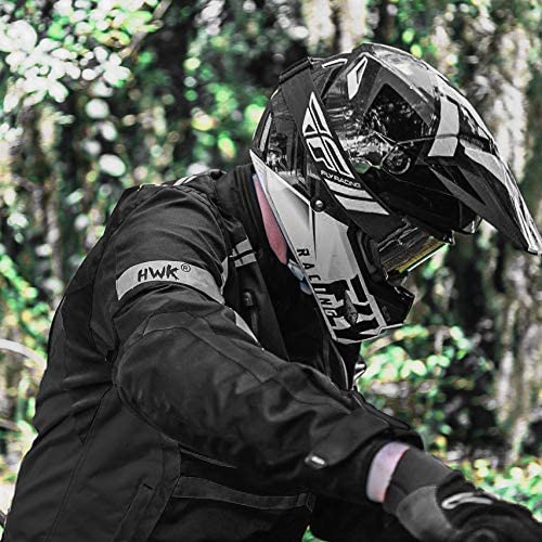 HWK Motorcycle Jacket for Men & Women Scorpion w/Cordura Fabric, S - All-black- (Used)