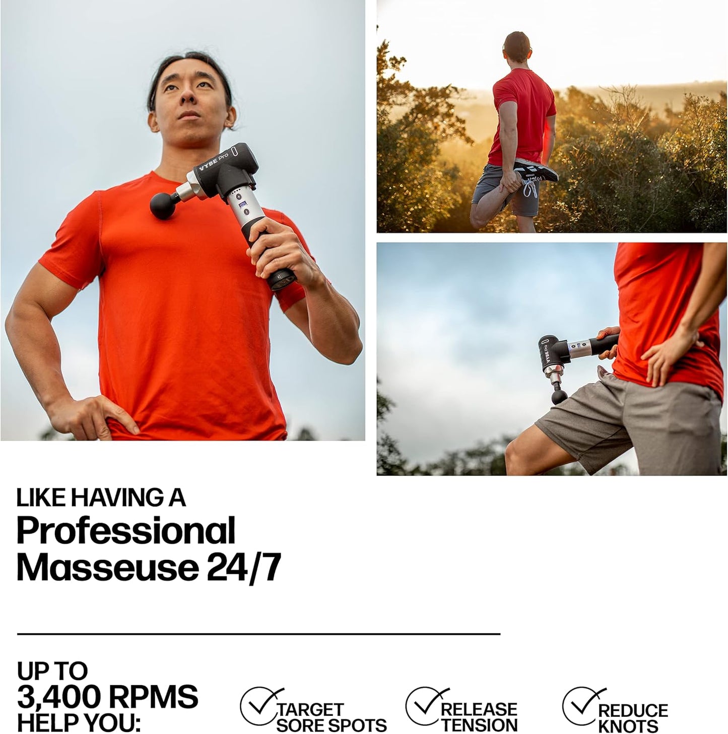 Exerscribe Vybe Pro Muscle Massage Gun for Athletes for Body,Back,Shoulder Pain (Like New)