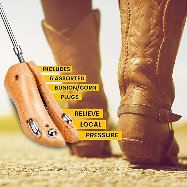 HOUNDSBAY Bloodhound Professional Western Cowboy Boot Stretcher for Men & Women (New)