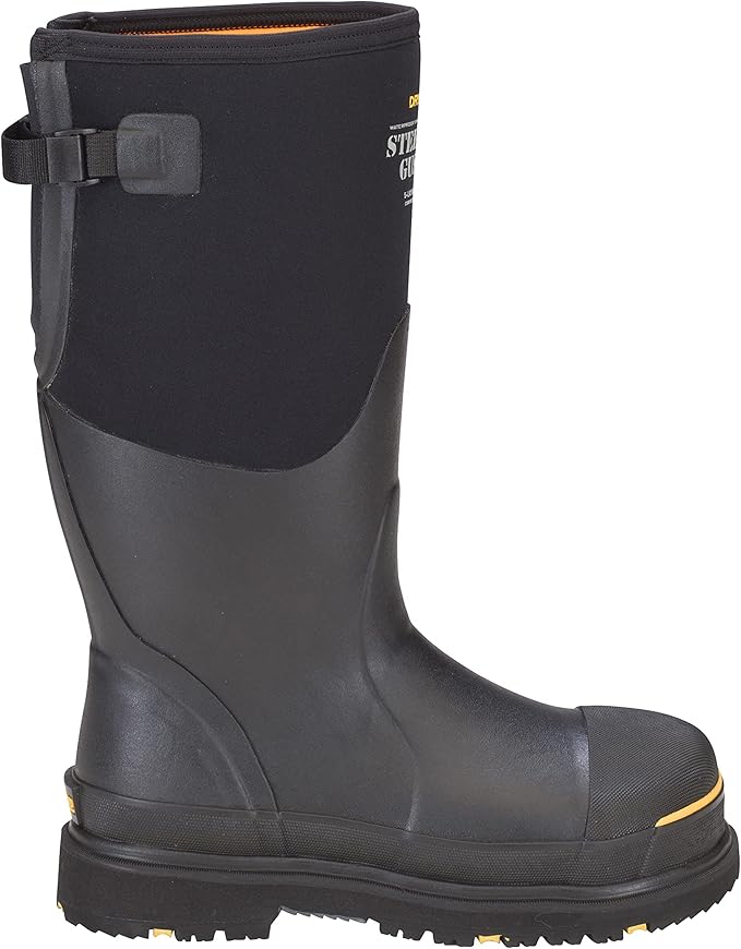 Dryshod Slip Resistant Steel-Toe Gusset Work Safety Shoes for Mens, Black - M12 (Used)