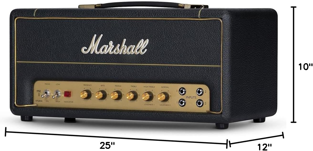 Marshall Studio Vintage Tube Guitar Amp Head Compatible with Guitar, 20W - Black (Used)