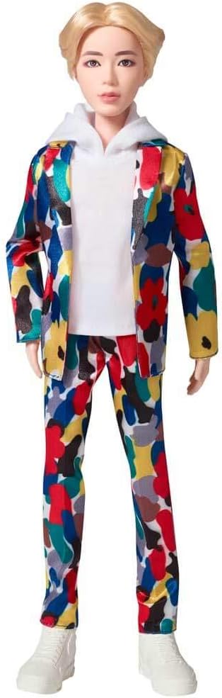Mattel BTS 11-in Jin Fashion Doll Toy for 6 Up Age Boys and Girls - Multi Color (New, Damaged Retail Box)