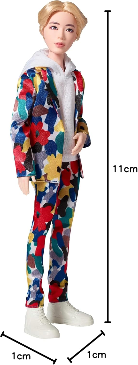 Mattel BTS 11-in Jin Fashion Doll Toy for 6 Up Age Boys and Girls - Multi Color (New, Damaged Retail Box)