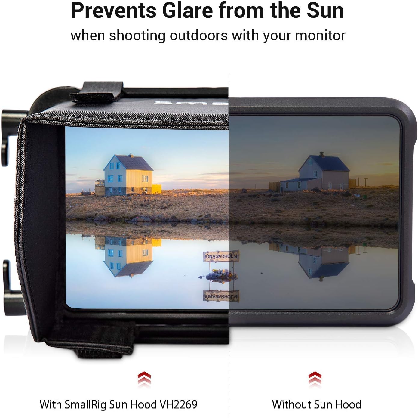 SMALLRIG VH2269 Sun Hood with Cage for 5" Atomos Shinobi/Ninja Series Camera (Like New)