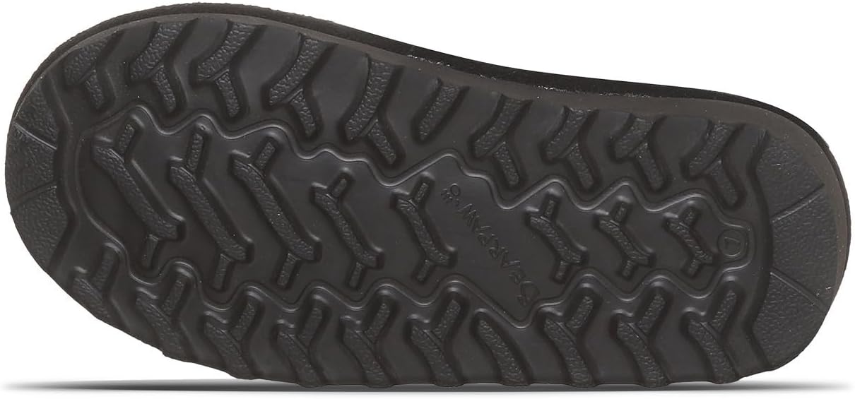 BEARPAW Elle Zipper Classic Tall Youth Slip On Boot, Black Ii - 4 Big Kid (Like New, Damaged Retail Box)