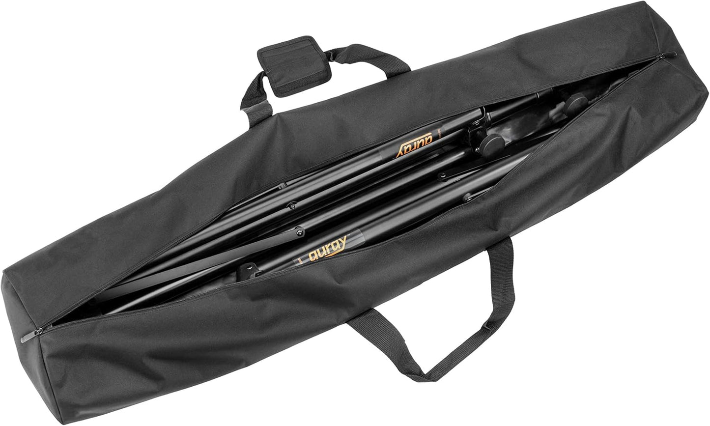 Auray SB-52SSB Speaker Stand Bag Holds Two 51" Interior, Black (Like New)