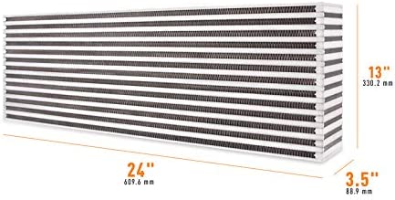 Mishimoto MMUIC-08 Universal Race Intercooler Core, 24"x 13"x 3.5" - Silver (New)