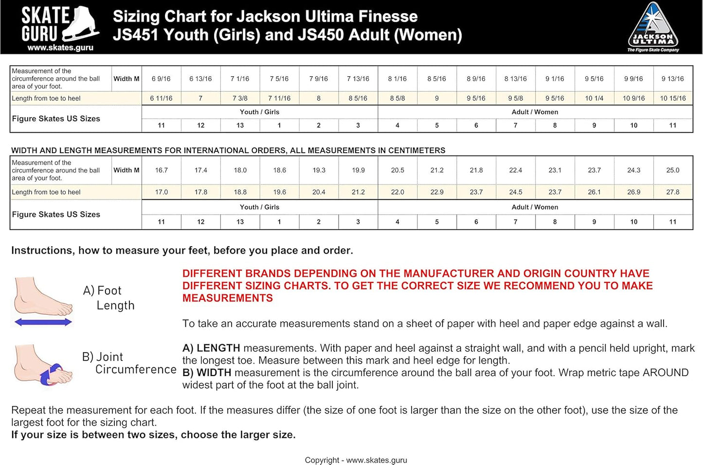 Jackson Ultima Figure Ice Skates for Women/Adult, White, Size: Women/Adult 11 (Like New)