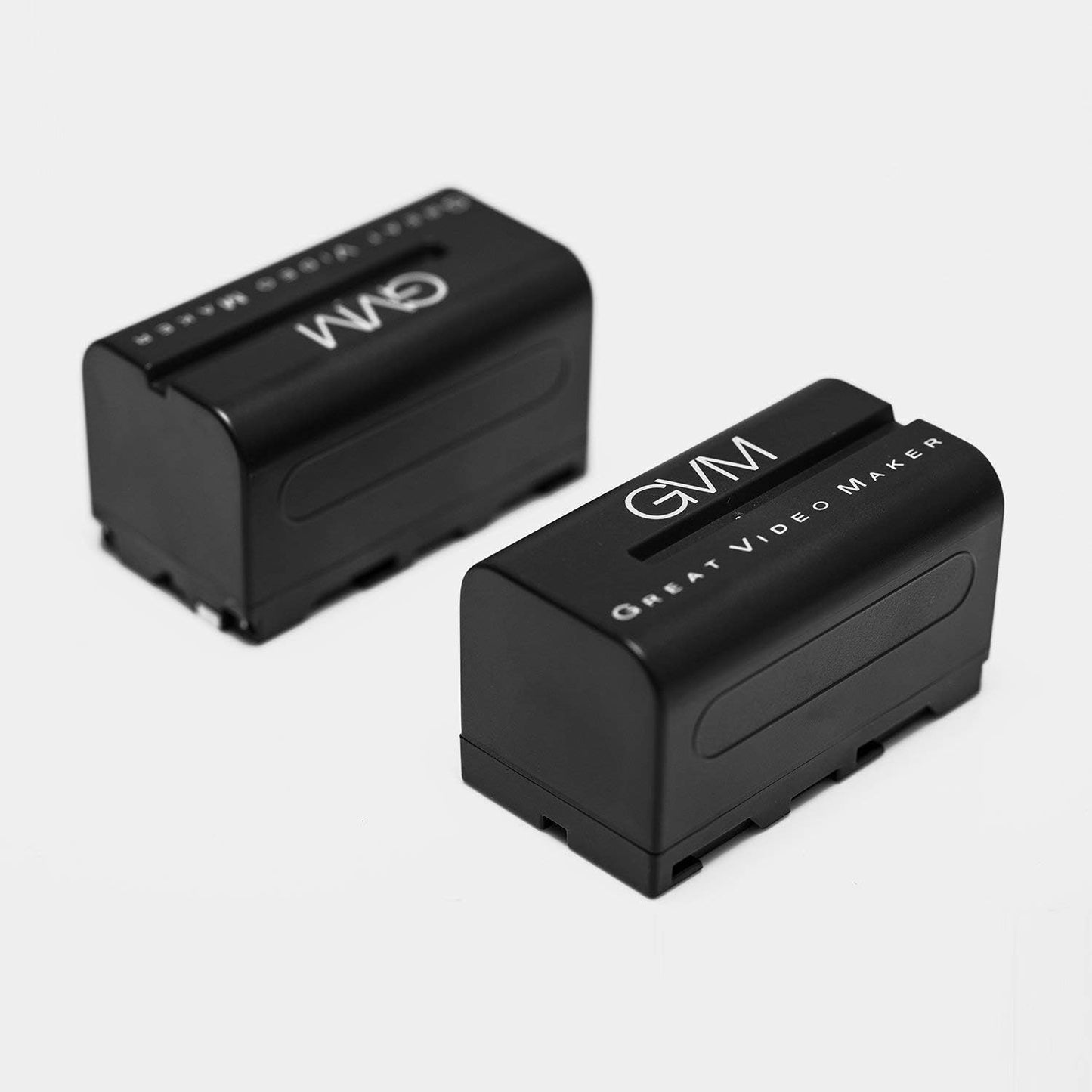 GVM Great Video Maker NP-F750 Replacement Batteries and Chargers, 2 Pack - Black (Like New)