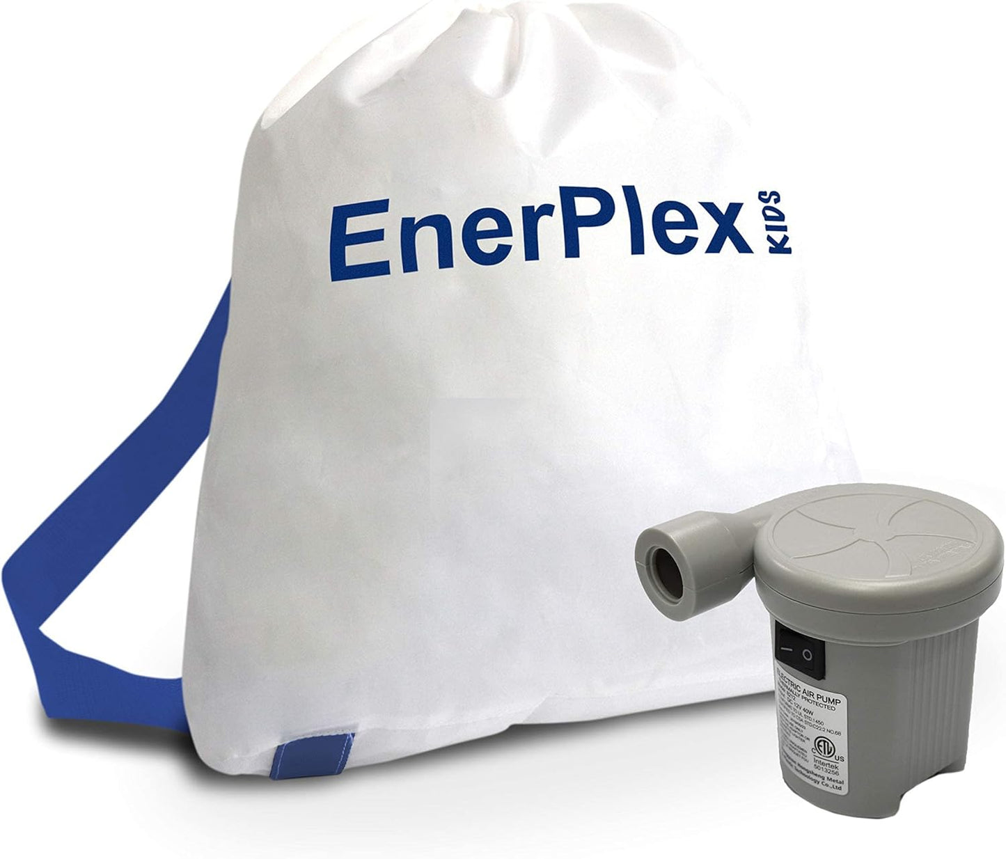 EnerPlex Kids Inflatable Portable Blow up Travel Bed with High Speed Pump (New)