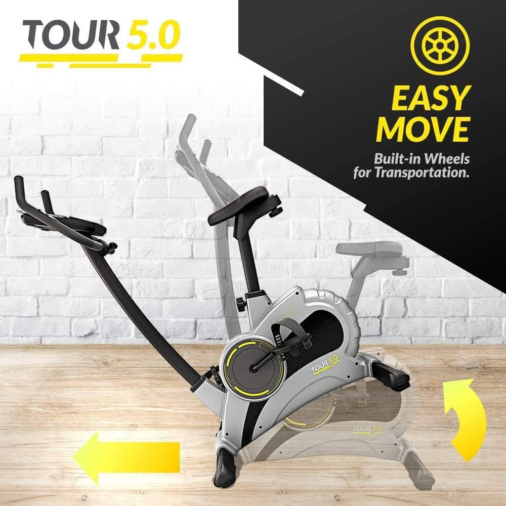 Bluefin Fitness Tour 5.0 2023 Heavy Duty Corded Electric Exercise Bike - Black (Like New)