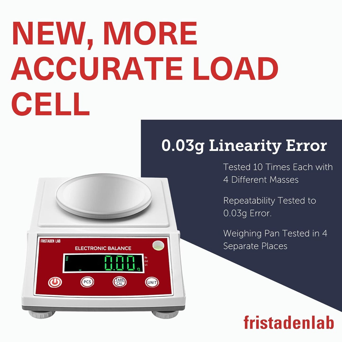 Fristaden Lab 1000gx0.01g Precision Balance Chemistry Scale w/Upgraded Load Cell (Like New)