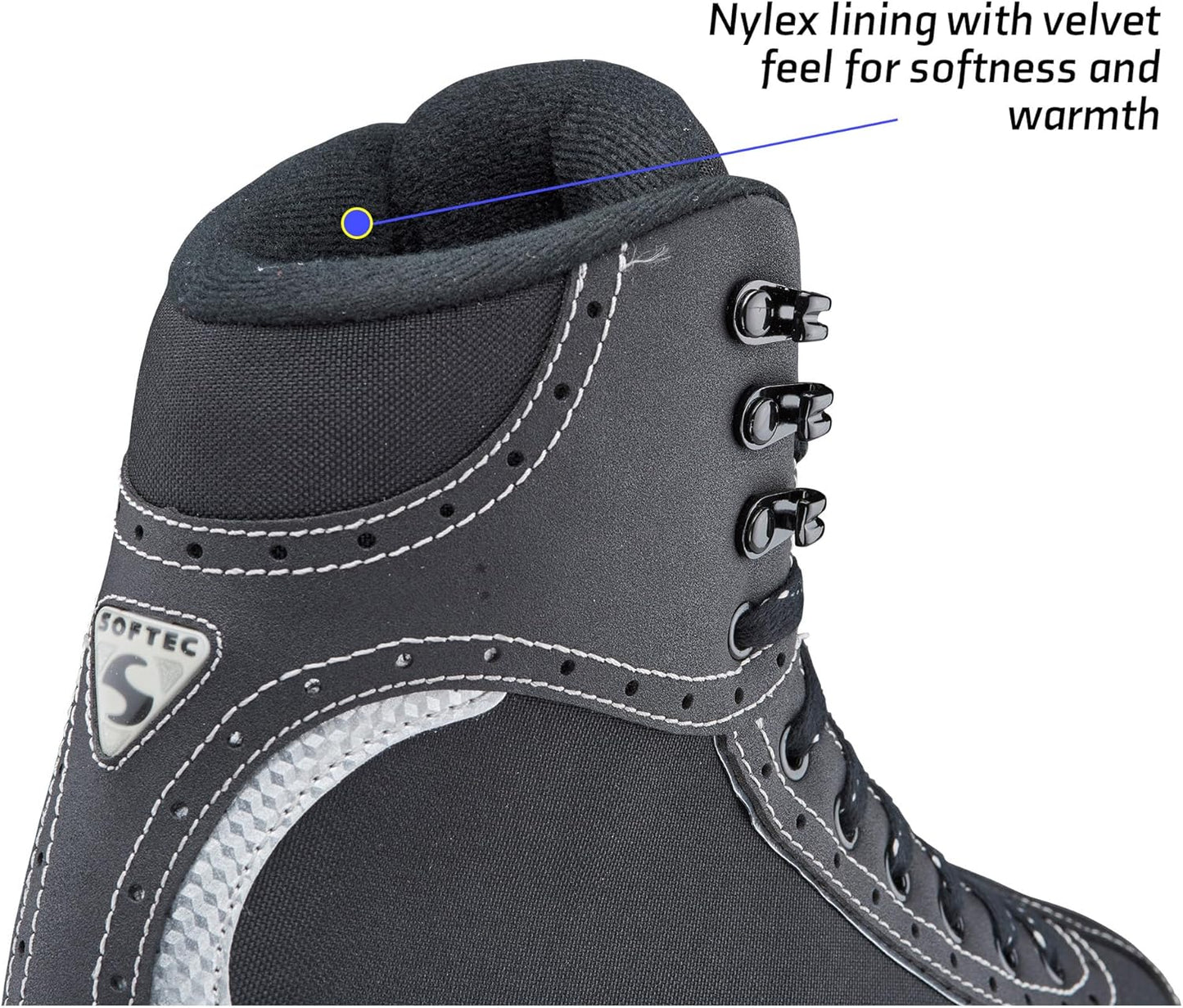 Jackson Ultima Softec Vista Figure Skates for Women/Girl, Size Adult 7 - Black (New)