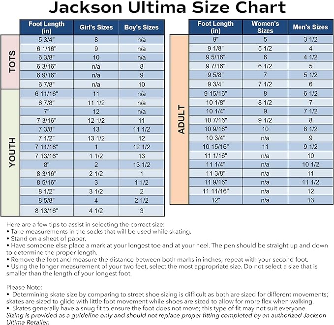 Jackson Ultima Softec Vista Figure Ice Skates for Women's/Girls, Size 7 - Black (Like New)