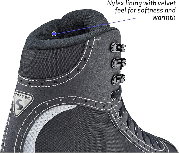 Jackson Ultima Softec Vista Figure Ice Skates for Women's/Girls, Size 7 - Black (Like New)