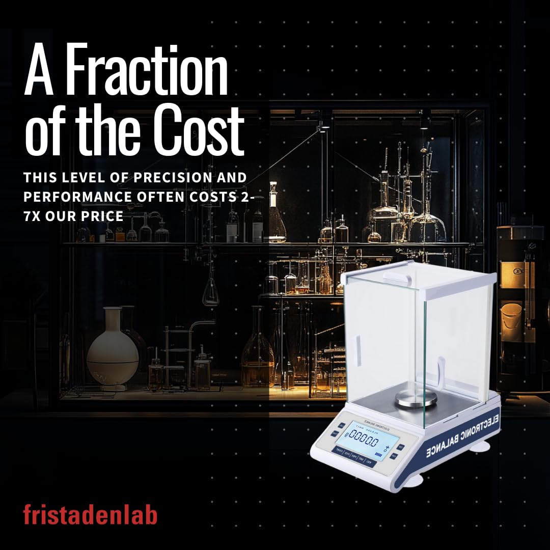 Fristaden Lab Internal Calibration Analytical Balance Scale, (0.0001 g) - Silver (Like New, No Retail Box)