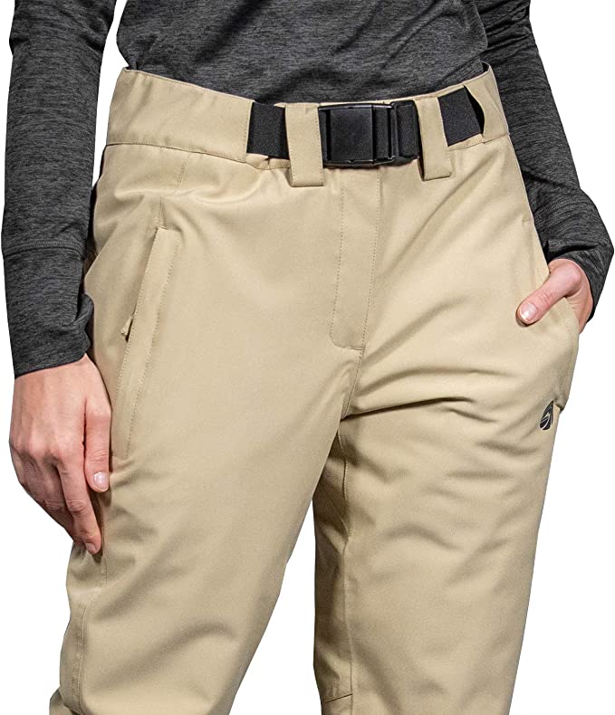 Wildhorn Kessler Womens Insulated Waterproof Snow Ski Pants, Medium - Khaki (Used)