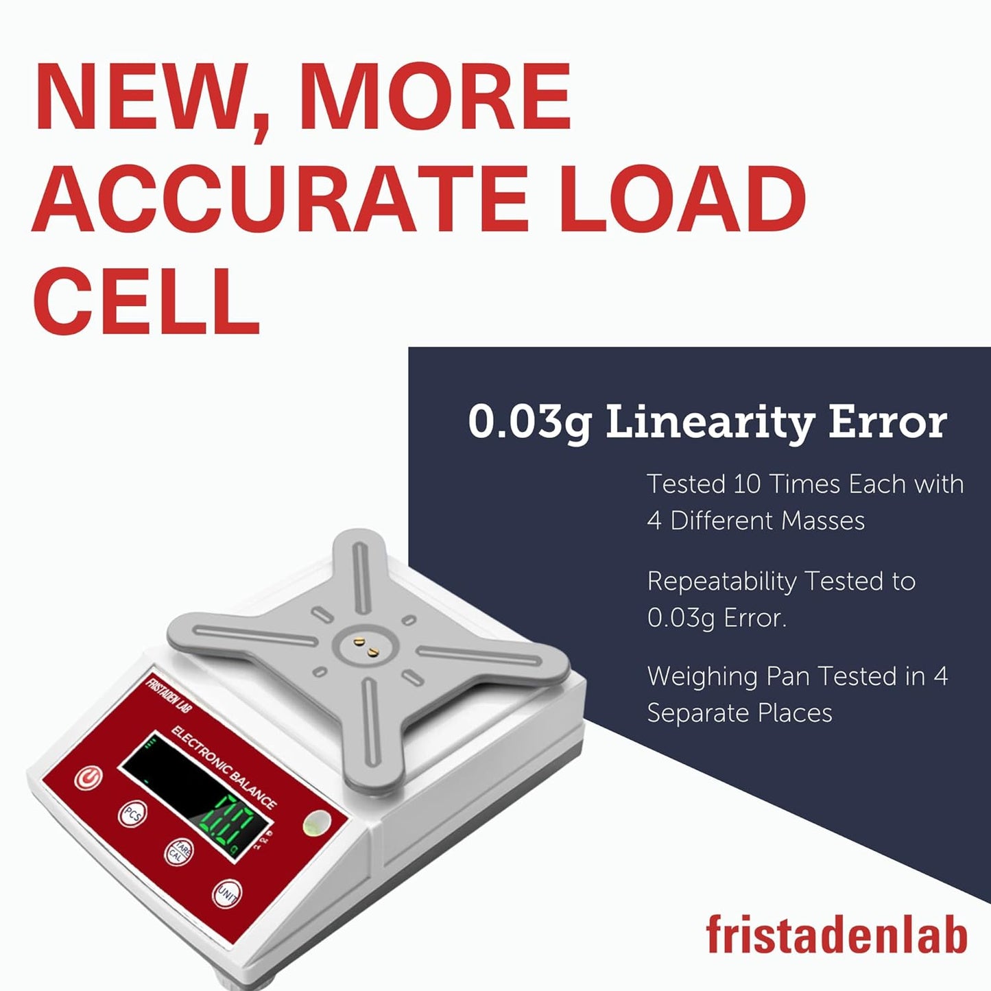 Fristaden Lab Scale - 3000g x 0.01g Precision Balance Digital Scale (Used)