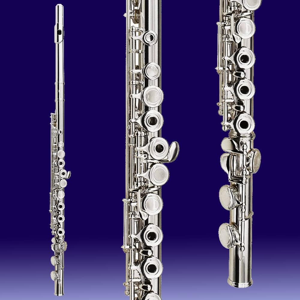 Cecilio Metal Open Hole C Flute Instrument for Beginner & Intermediate - Silver- (Like New)
