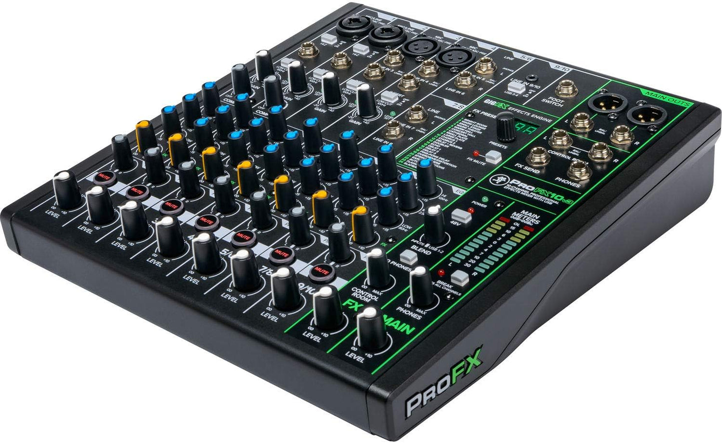 Mackie ProFX10v3 Series 10-Channel Professional Effects Mixer w/USB, Unpowered- (Used)