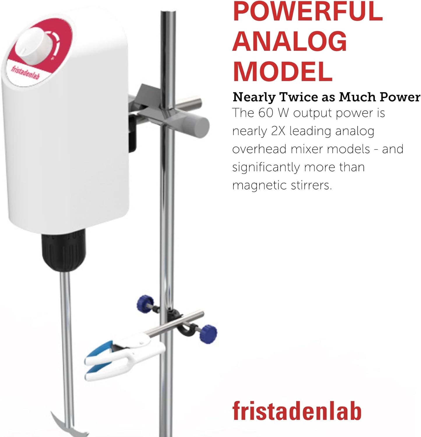Fristaden Lab 60W Overhead Stirrer / Mixer, 10,000 mPa-s (Like New)