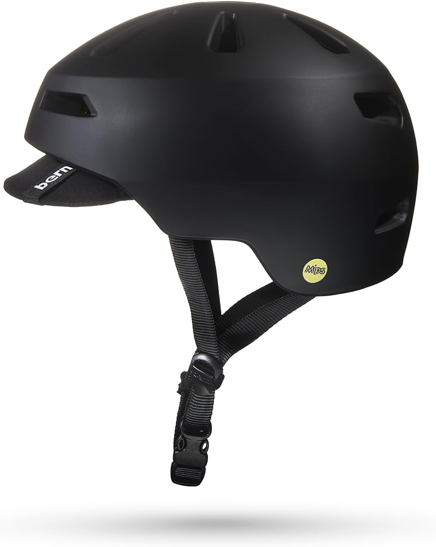 Bern Brentwood 2.0 MIPS Adjustable Certified Adult Helmet, Matte Black - Medium (Like New, No Retail Box)