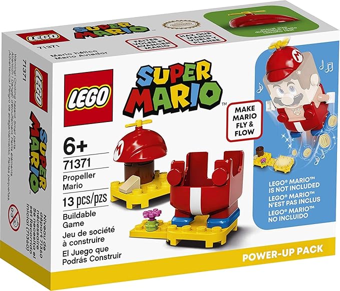 LEGO Super Mario Propeller Mario Power-Up Pack 71371, Costume Upgrade, 13 Pieces (New, Damaged Retail Box)