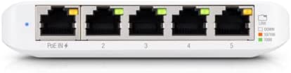 Zhovee Ubiquiti UniFi Switch Flex Mini Five Port & Layer 2 PoE Switch - White (Used)