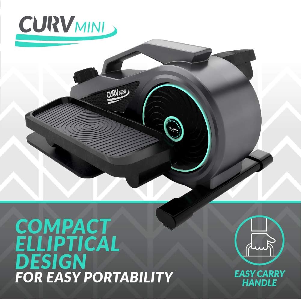 Bluefin Fitness Curv Mini Resistance Seated Elliptical Trainers with LCD - Black (Like New)