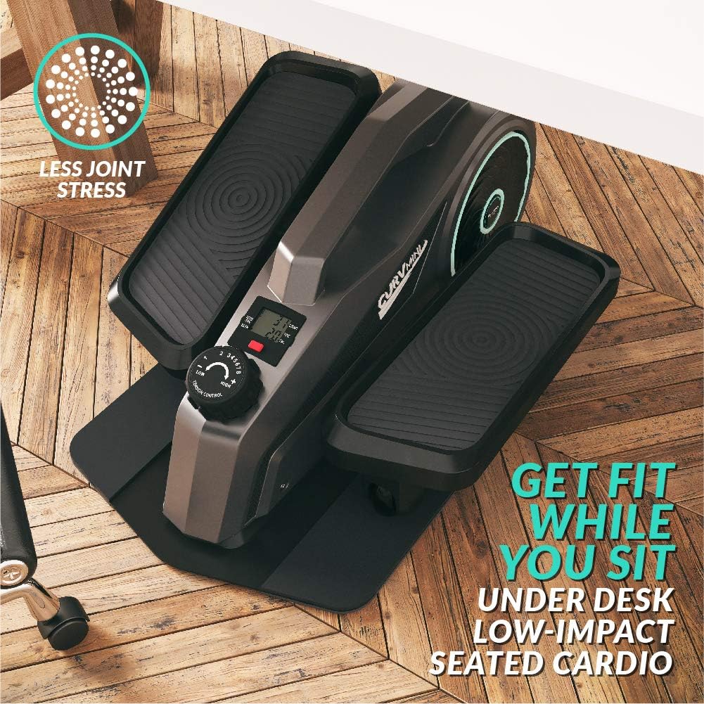 Bluefin Fitness Curv Mini Resistance Seated Elliptical Trainers with LCD - Black (Like New)