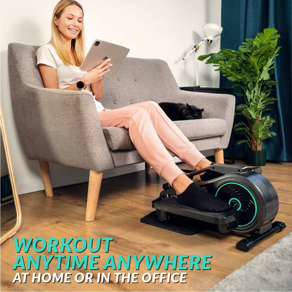 Bluefin Fitness Curv Mini Resistance Seated Elliptical Trainers with LCD - Black (Like New)
