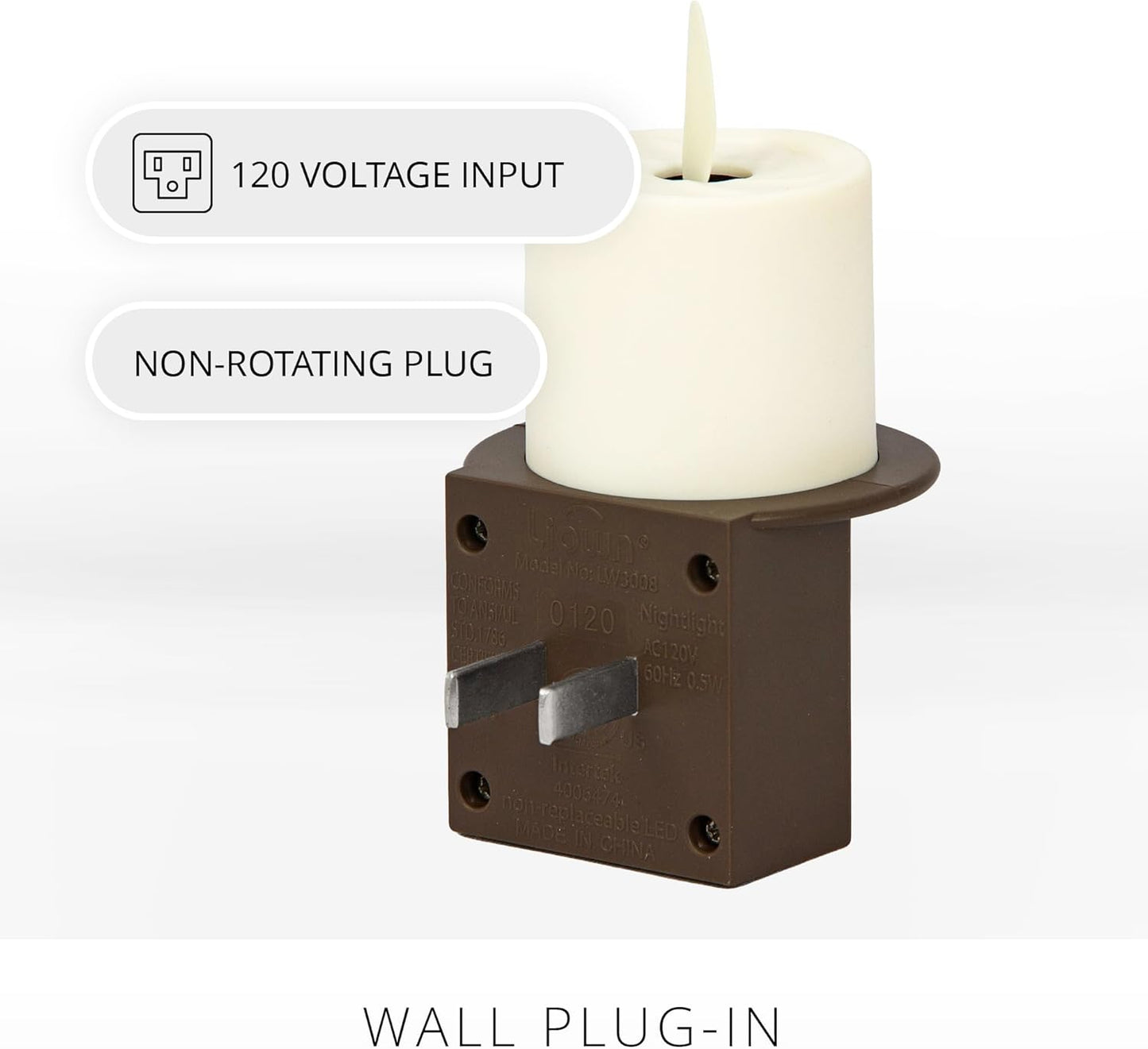 Luminara Nightlight Cordless Flameless LED Candle w/ Auto On/Off Switch, 1 watts (Like New)