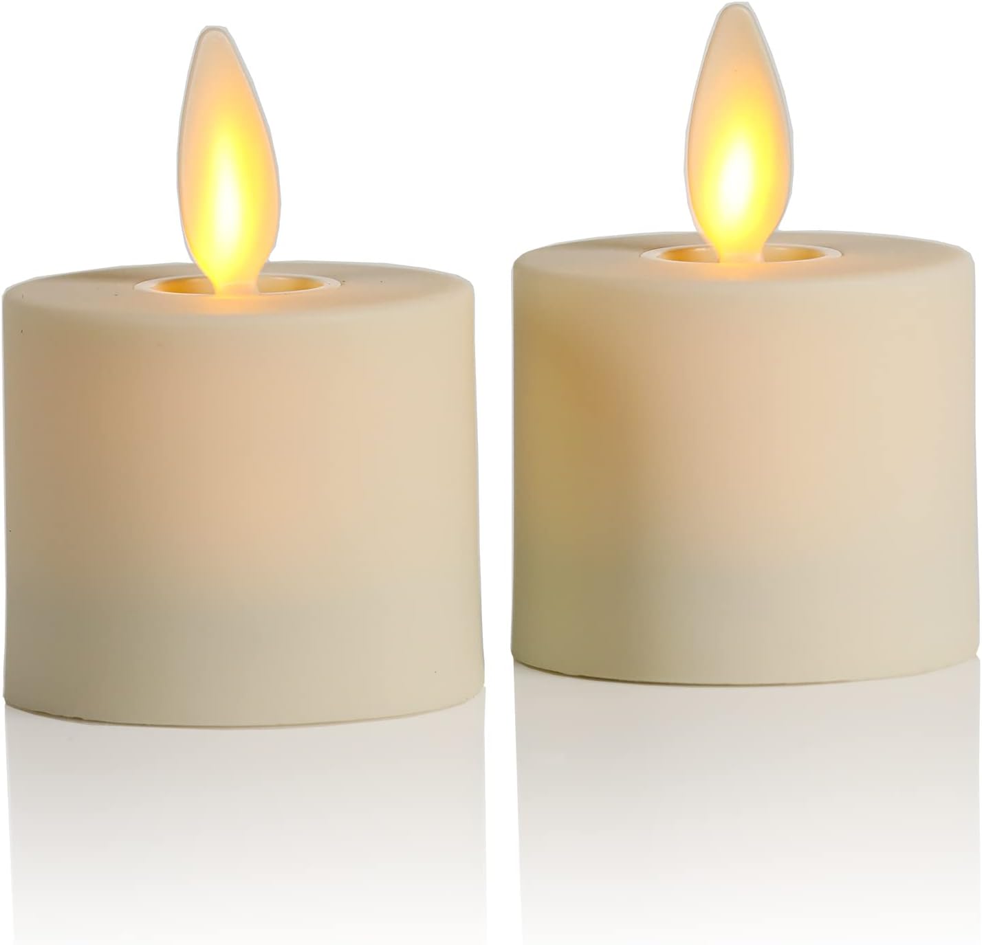 Luminara Flickering Waterproof Warm Flameless LED Candles, 3 Watts, Set of 4 (Like New)