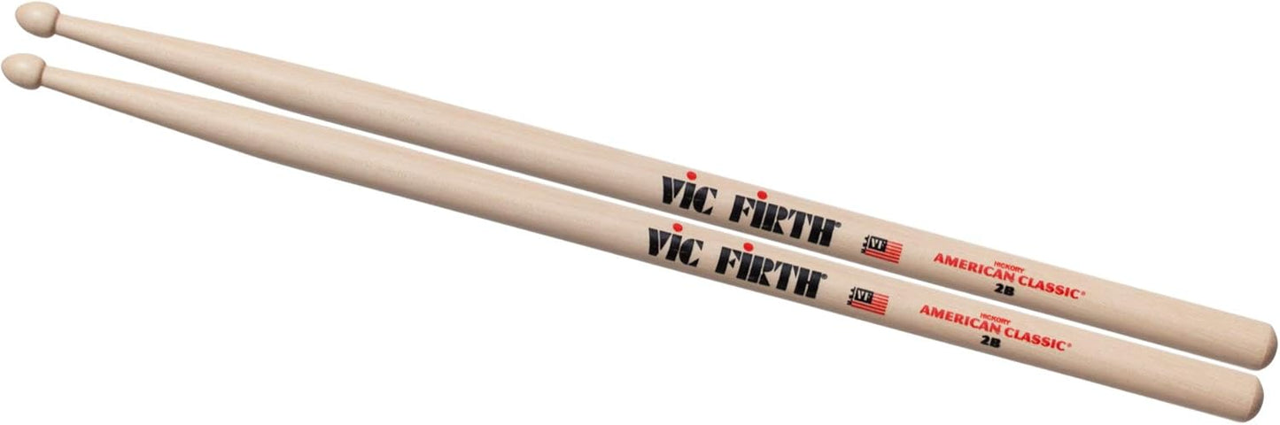 Vic Firth P2B3-2B1 American Classic Drum Stick Value Pack w/ 4 Pair, 2B Wood Tip (New)