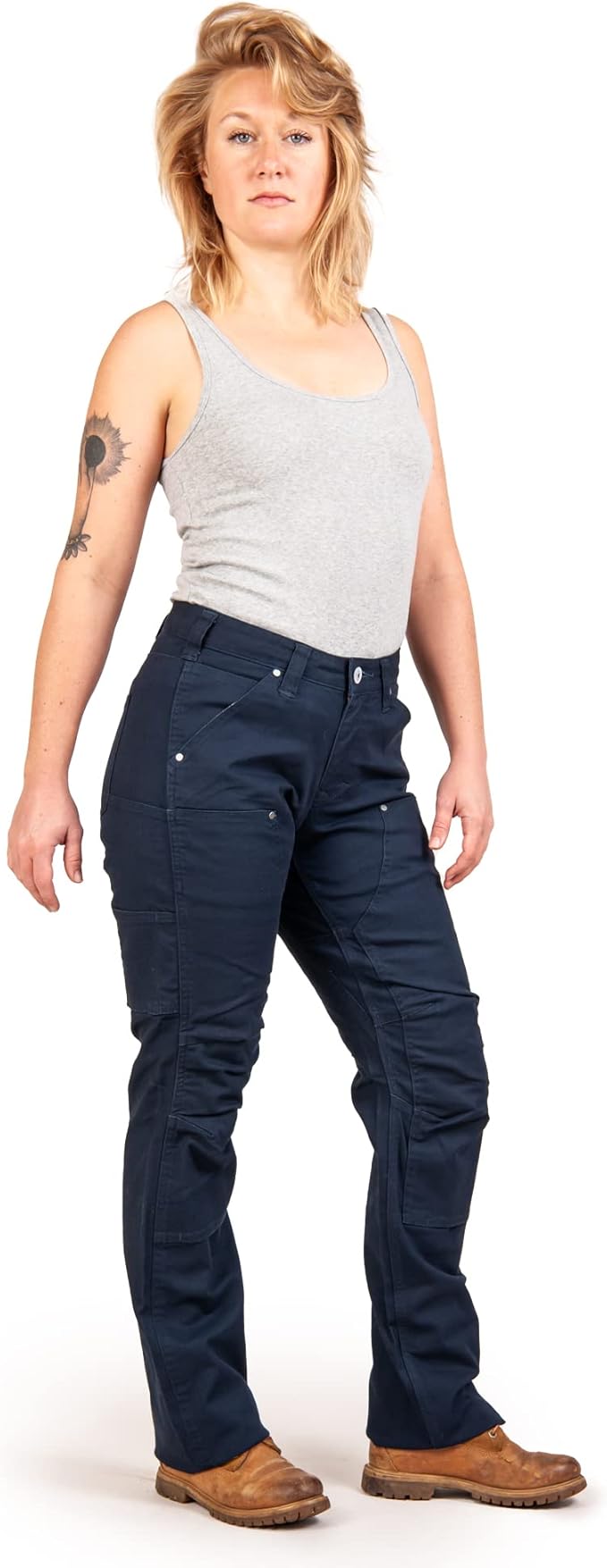 Dovetail Workwear Women�s Anna Taskpant Cargo Pants, Uniform Navy Canvas, Size 6 (Like New)