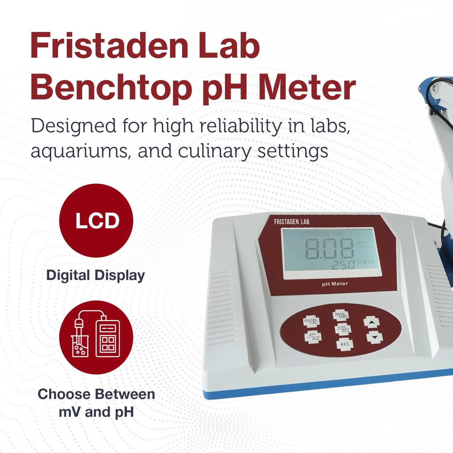 Fristaden Lab High-Accuracy 0.01pH Digital pH Tester for Wine, Beer & Water (Like New)
