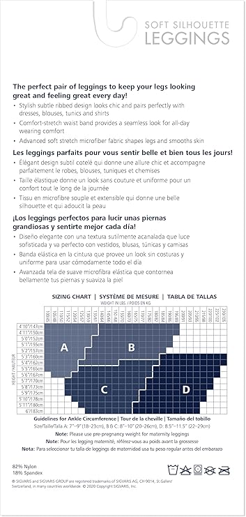 Sigvaris Soft Silhouette Pull-On Solid Compression Leggings - Comfortable (Used)