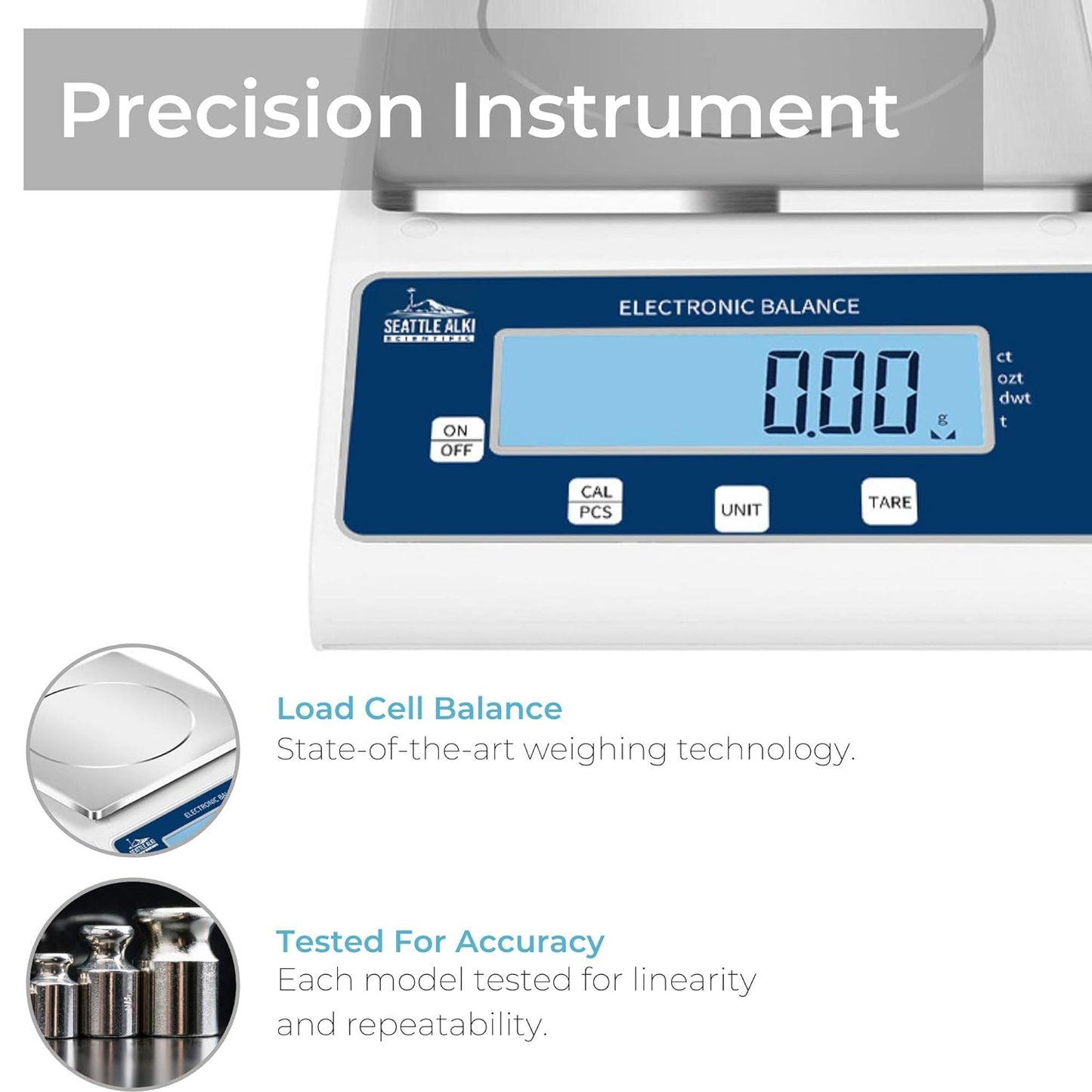Fristaden Lab Seattle Alki Scientific Analytical Precision Scale, Upto 2000 Lbs (Like New)