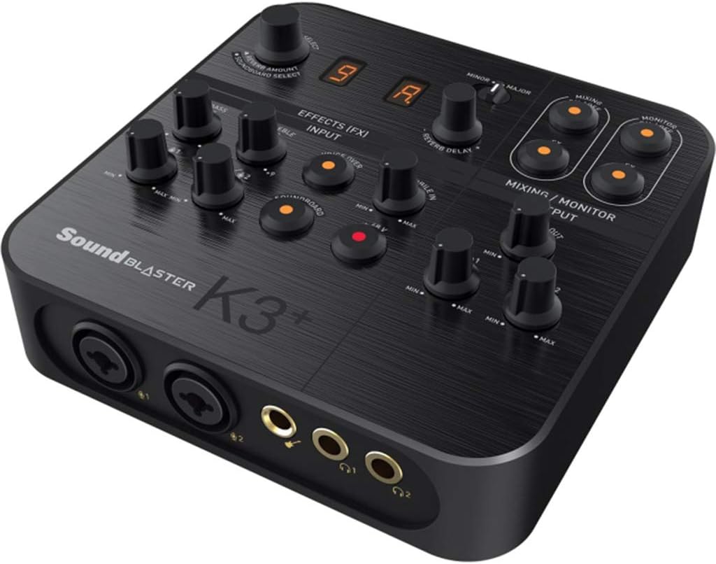 Creative 34674_O Sound Blaster K3+ USB Sound Card Mixer for Streming & Recording (Like New)