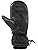 Swany Arctic Mitt Reflective Fabric Leather Gloves for Women, Black - Small (Like New)