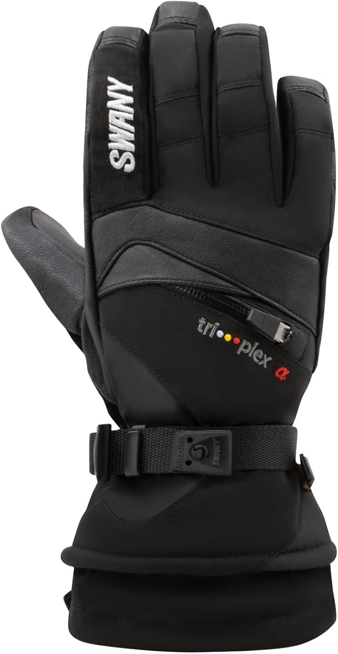 Swany Men�s X-Change Quick-Drying Sports Leather Winter Gloves - Large, Black (Used, No Retail Box)