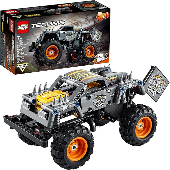 LEGO Max-D 42119 Technic Monster Jam Truck & Quad Bike 2-in-1, 230 Pcs, 7+ Age (New, Damaged Retail Box)