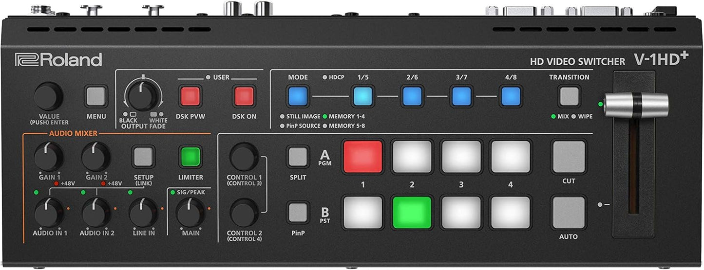 Roland Ultimate Compact V-1HD+ HD HDMI Video Switcher and 14-Channel Audio Mixer (Like New)
