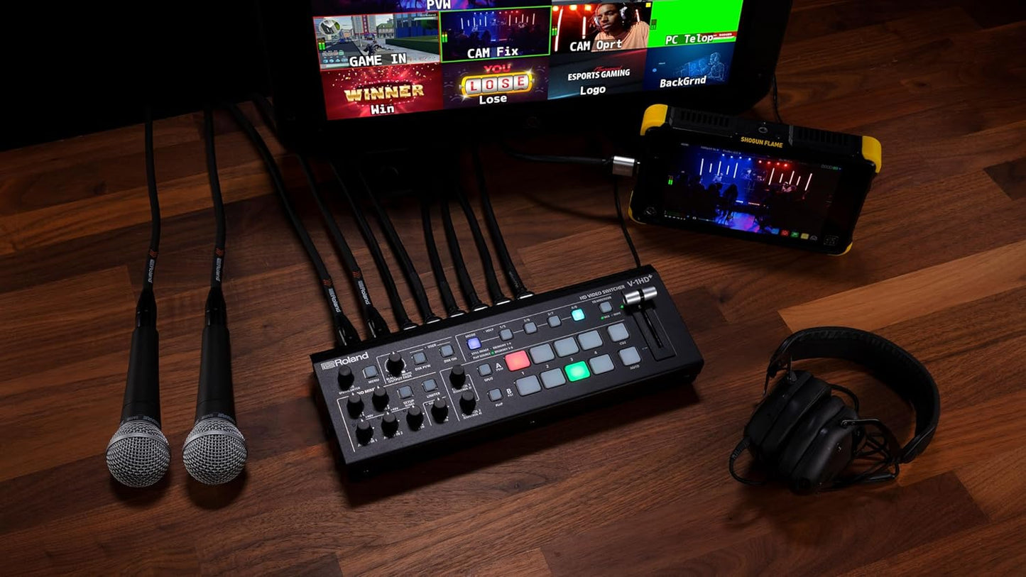 Roland Ultimate Compact V-1HD+ HD HDMI Video Switcher and 14-Channel Audio Mixer (Like New)
