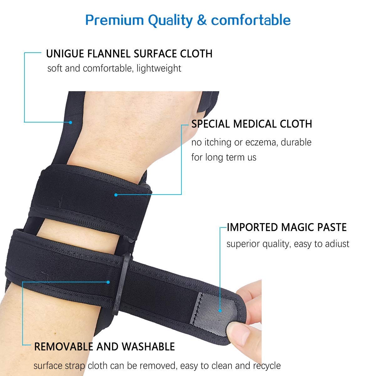 OSK Soft Functional Resting Comfort Right Hand Splint for Flexion Contractures (Like New)