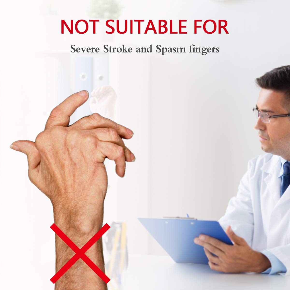 OSK Soft Functional Resting Comfort Right Hand Splint for Flexion Contractures (Like New)